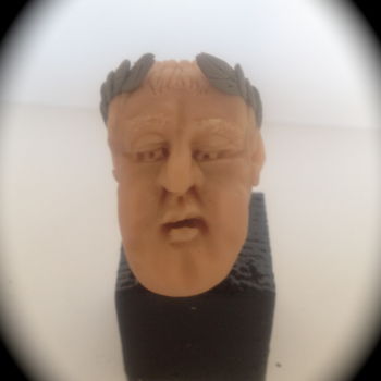 Sculpture titled "Avé Caesar" by Stet, Original Artwork, Plastic