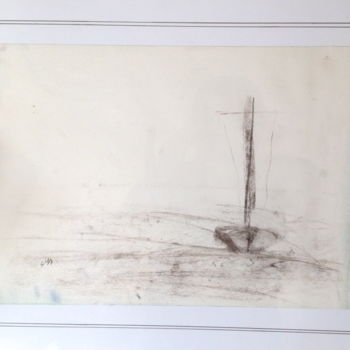 Рисунок под названием "essentiel" - Stet, Подлинное произведение искусства, Древесный уголь