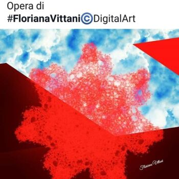 Artes digitais intitulada "Fantasie spaziali" por Floriana Vittani, Obras de arte originais, Pintura digital