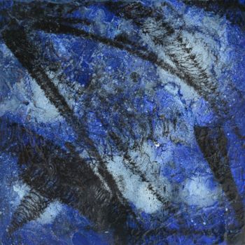 Painting titled "Bleu nuit" by Flojo, Original Artwork, Acrylic