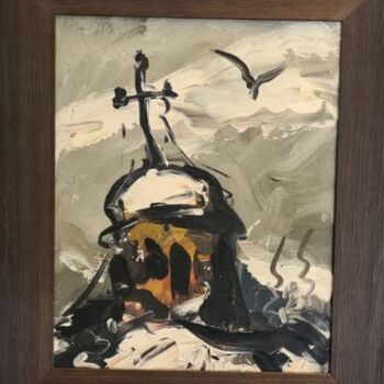 Peinture intitulée "IN THE DOWN OF IMMO…" par Florin Sutu, Œuvre d'art originale, Huile Monté sur Châssis en bois