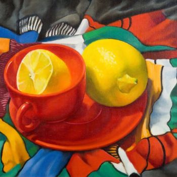 Painting titled "Лимон" by Olga Florinska, Original Artwork