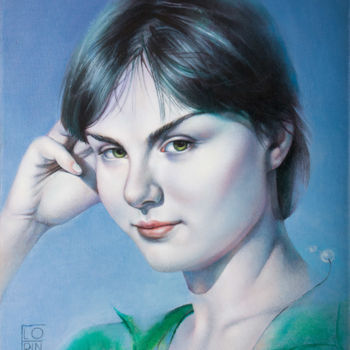 Картина под названием "Ирина / Irina" - Olga Florinska, Подлинное произведение искусства, Масло