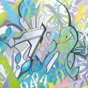 Картина под названием "RE14" - Florkey, Подлинное произведение искусства, Рисунок распылителем краски