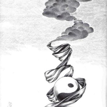 Drawing titled "Equilibres" by Flo Thengi, Original Artwork