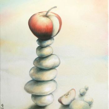 Painting titled "Zen" by Flo Thengi, Original Artwork