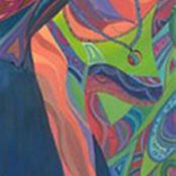 Pittura intitolato "TULIP FIELDS" da Judi Russell, Opera d'arte originale, Olio