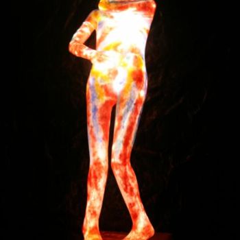 Sculpture intitulée "le-coup-de-foudre-1…" par Sculi / Fluxli, Œuvre d'art originale