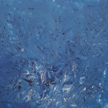 Peinture intitulée "Le Bleu des tes Yeux" par Flydie, Œuvre d'art originale, Acrylique Monté sur Châssis en bois