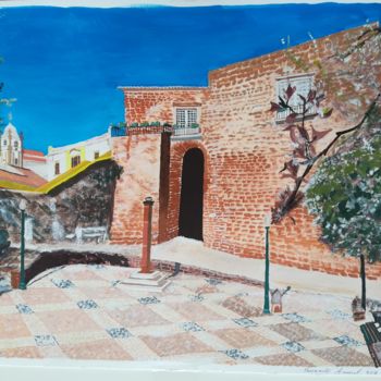 Pintura intitulada "2-torreao-silves.jpg" por Fernando Amaral, Obras de arte originais