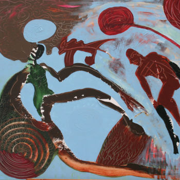 Pintura titulada "Madre Tierra. Serie…" por Ferrán Millán, Obra de arte original, Acrílico
