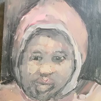 Painting titled "child without a name" by Fikile Mqhayi, Original Artwork, Acrylic