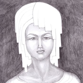 Drawing titled "Neglect" by Farida Ritorno, Original Artwork, Pencil