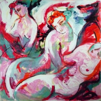 Peinture intitulée "i-bain-turc2011-100…" par Florence Mouillot-Gaultier, Œuvre d'art originale