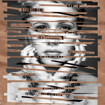 Digitale Kunst mit dem Titel "Theresia" von Folker Reinhold Peter Pritsch, Original-Kunstwerk, Digitale Collage