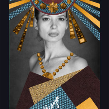 Digitale Kunst getiteld "Olesya" door Folker Reinhold Peter Pritsch, Origineel Kunstwerk, Digitale collage