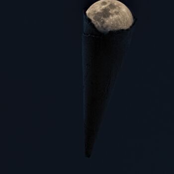 Photographie intitulée "lune de glace" par Jean-Charles Folliet, Œuvre d'art originale, Photographie numérique Monté sur Alu…