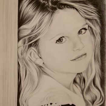 Drawing titled ""Rêveuse"" by Fam, Original Artwork, Graphite