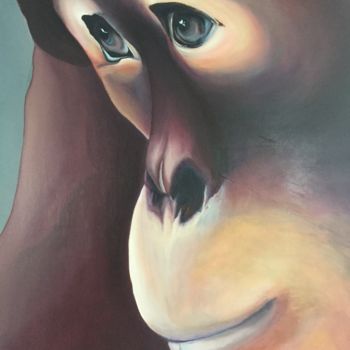 Peinture intitulée "Soumission" par Régine Folligné, Œuvre d'art originale, Acrylique