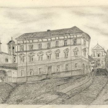 Drawing titled "Кpecты монастыpeй В…" by Vladimip Koltsov, Original Artwork, Other