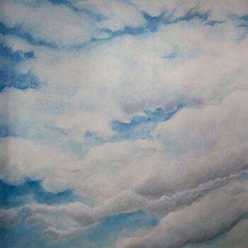 Painting titled "Faux ciel" by C.Fontenelle, Original Artwork