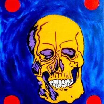 Painting titled "Death Goes To The D…" by Paulo Fontes, Original Artwork, Acrylic