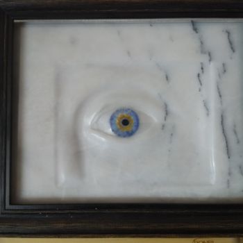 Escultura titulada "L'oeil" por Forcadolmu, Obra de arte original, Piedra
