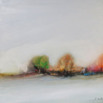 Painting titled "N°4" by Gérard Forche, Original Artwork