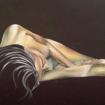 Painting titled "SUEÑO DESNUDO" by Gahel Lozano, Original Artwork