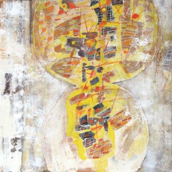 Painting titled "Yellow harmony" by Michel Maréchal, Original Artwork