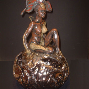 Sculpture titled "metamorphose-op-12" by Ayse F.Halbuni, Original Artwork