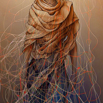 Printmaking titled "WOMAN #1" by Fortunato Garcia, Original Artwork, Digital Print