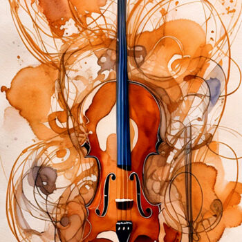 Gravures & estampes intitulée "MUSIC" par Fortunato Garcia, Œuvre d'art originale, Impression numérique