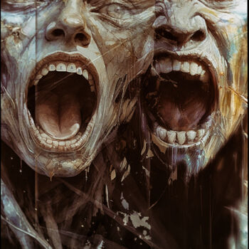 Digital Arts titled "FEAR" by Fortunato Garcia, Original Artwork, Digital Painting