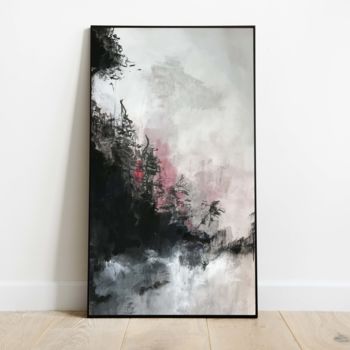 Painting titled "japan trees" by Fosca Nigido, Original Artwork, Acrylic Mounted on Wood Stretcher frame