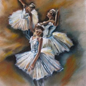 Ζωγραφική με τίτλο "Балет / Balet" από Svetlana Popova, Αυθεντικά έργα τέχνης