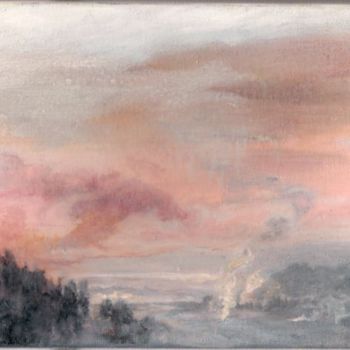 Pittura intitolato "Vale di Chio Tuscany" da Bernhard Lüttmer, Opera d'arte originale, Olio