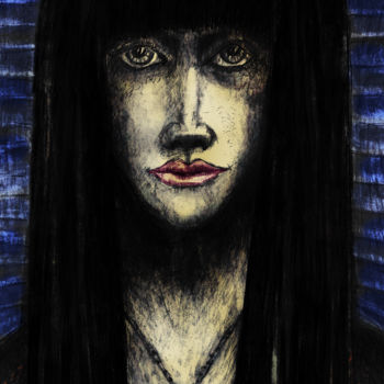 Цифровое искусство под названием "black magic woman" - Jan Chmielowiec, Подлинное произведение искусства, Фотомонтаж