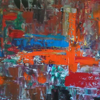 Painting titled "abs157-100x65-20190…" by Patrice Foussat, Original Artwork, Oil