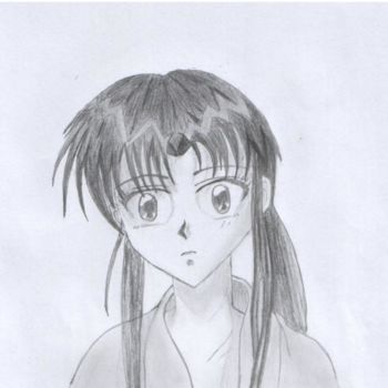 Drawing titled "kaoru From Rurouni…" by Oussama Ousmoi, Original Artwork, Other