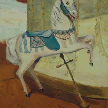 Painting titled "Carrousel de SANARY…" by Frederic Pastor, Original Artwork, Oil