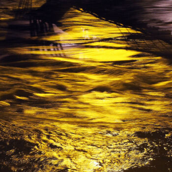 Photographie intitulée "L'or de l'Isère.jpg" par Florence Pouget-Landrieu, Œuvre d'art originale