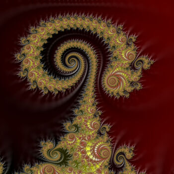Arts numériques intitulée "Mushroom" par Fractal Art By Nitisara, Œuvre d'art originale, Travail numérique 2D