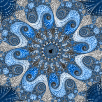 Digital Arts titled "Mandala" by Fractal Art By Nitisara, Original Artwork, 2D Digital Work