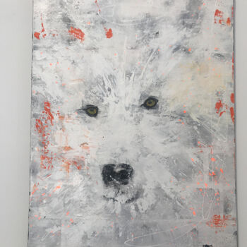 Peinture intitulée "Loup 1" par Frago, Œuvre d'art originale, Acrylique