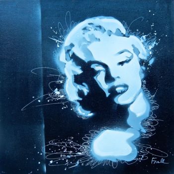 Pintura titulada "Marilyn   40x40 cm" por Frall, Obra de arte original, Acrílico