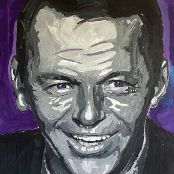 Painting titled "Sinatra" by Fran Neuville, Original Artwork, Acrylic