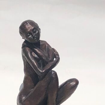Escultura titulada "Le doux mumûre" por France Faure/Wisman, Obra de arte original, Bronce
