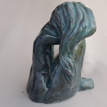 Sculpture titled "ONDULATION" by France Faure/Wisman, Original Artwork, Clay