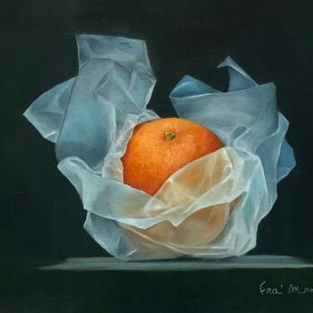 "Une orange sublimée" başlıklı Tablo France Mondello tarafından, Orijinal sanat, Petrol